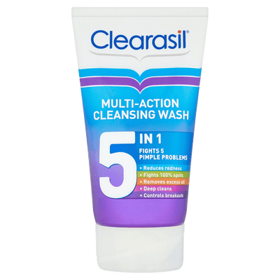 Clearasil 5-in-1 Multi-Action Cleansing Wash 150ml - welzo