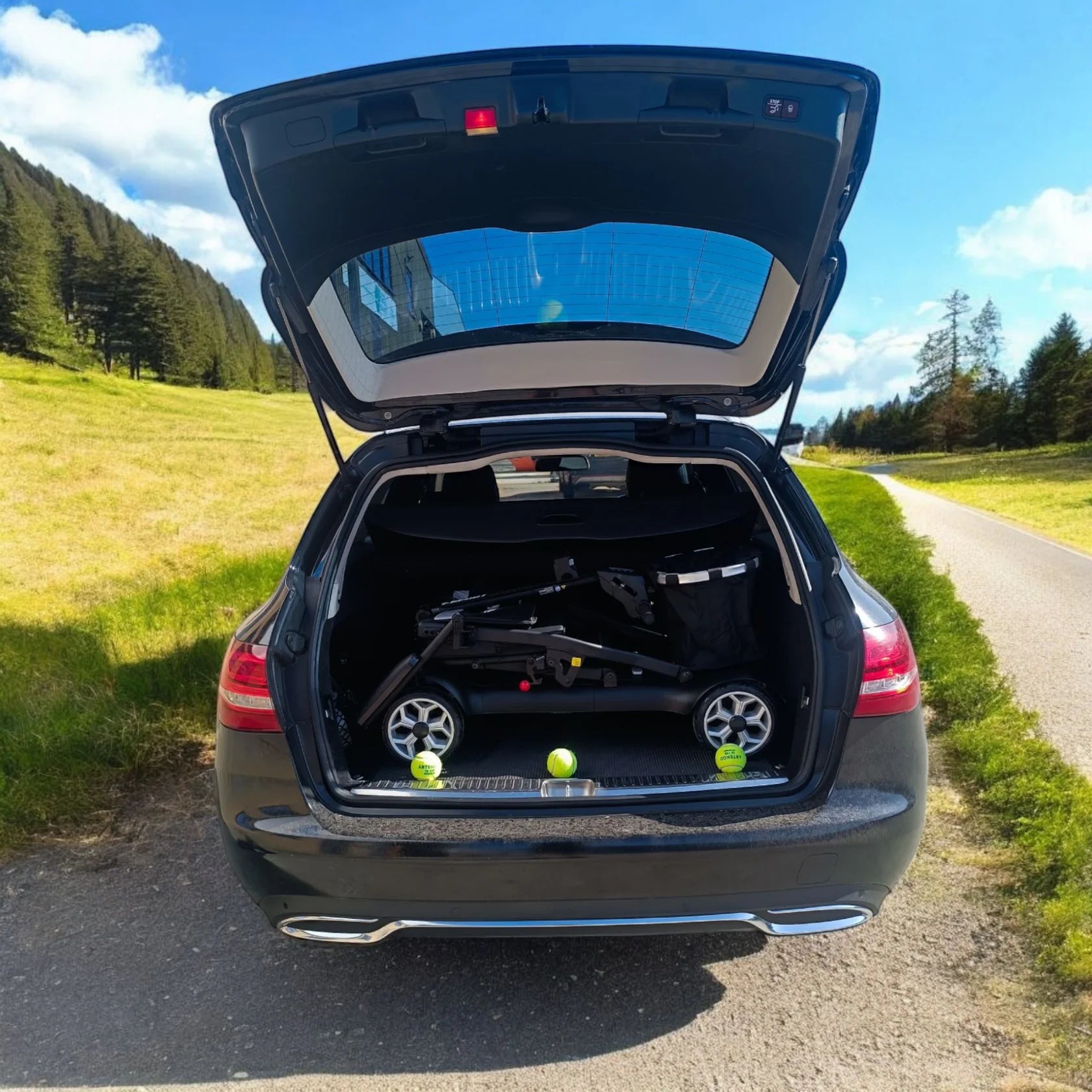 Welzo TrailFlex Duo klappbarer Offroad-Elektrorollstuhl