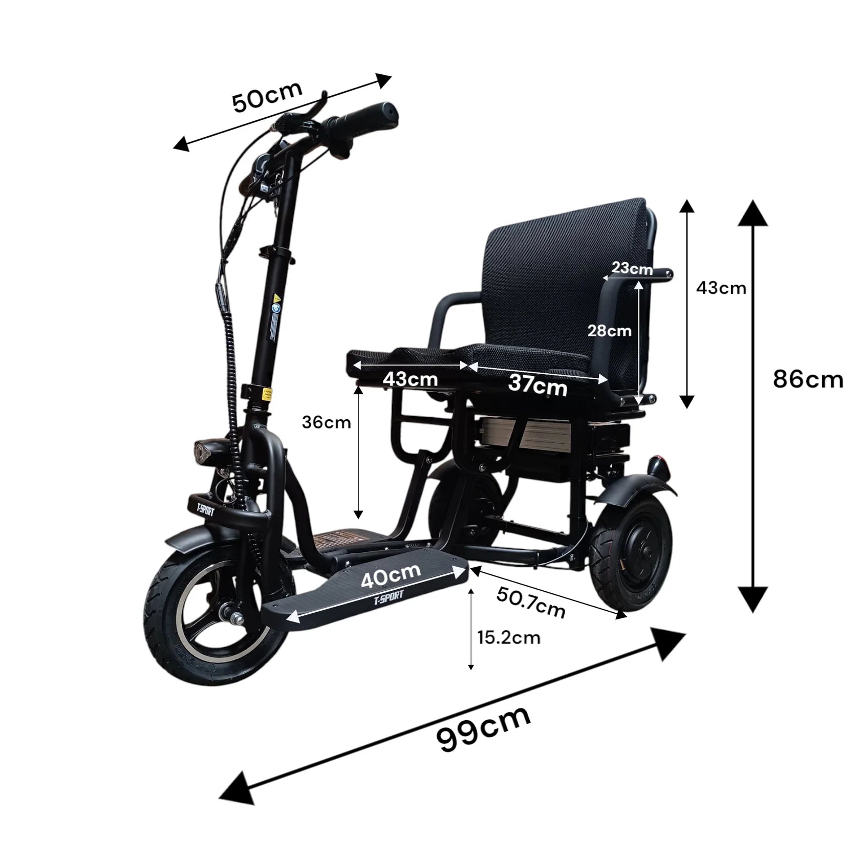 Scooter per disabili pieghevole Welzo MobiGlide Pro (copia)