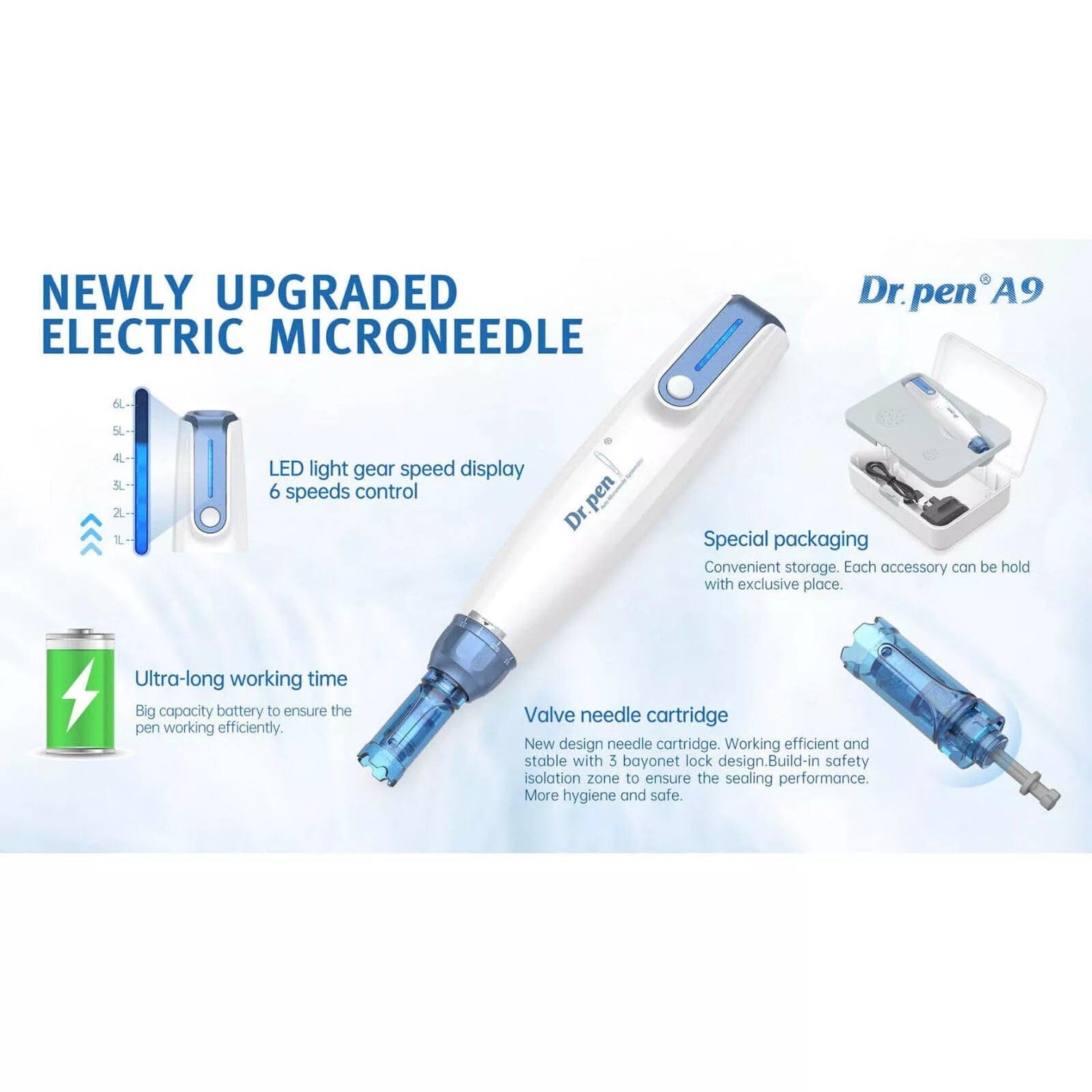 Dr. Pen A9 MicroNeedling Derma Pen (oficial y auténtico)