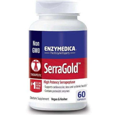 SerraGold (Serrapeptase) 60 Capsules - Enzymedica - welzo