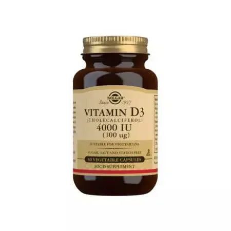Solgar Vitamin D3 (Cholecalciferol) 4000 IU (100 ug) Gemüsekapseln