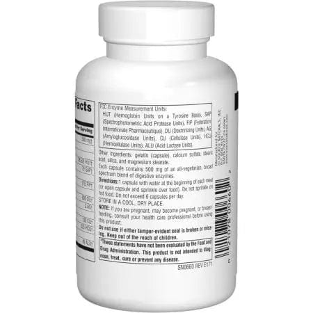 Source Naturals Essential Daily Enzymes 500mg