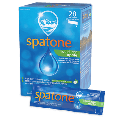 Spatone Apple Liquid Supplement with Vitamin C Sachets Pack of 28 - welzo