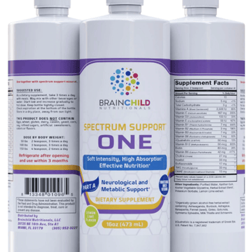 Spectrum Support I Lemon/Lime Vitamins 473 ml - BrainChild Nutritionals - welzo