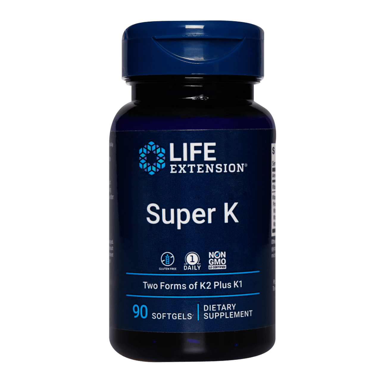 Super K (vitamin K2) with Advanced K2 Complex - 90 Softgels - Life Extension - welzo