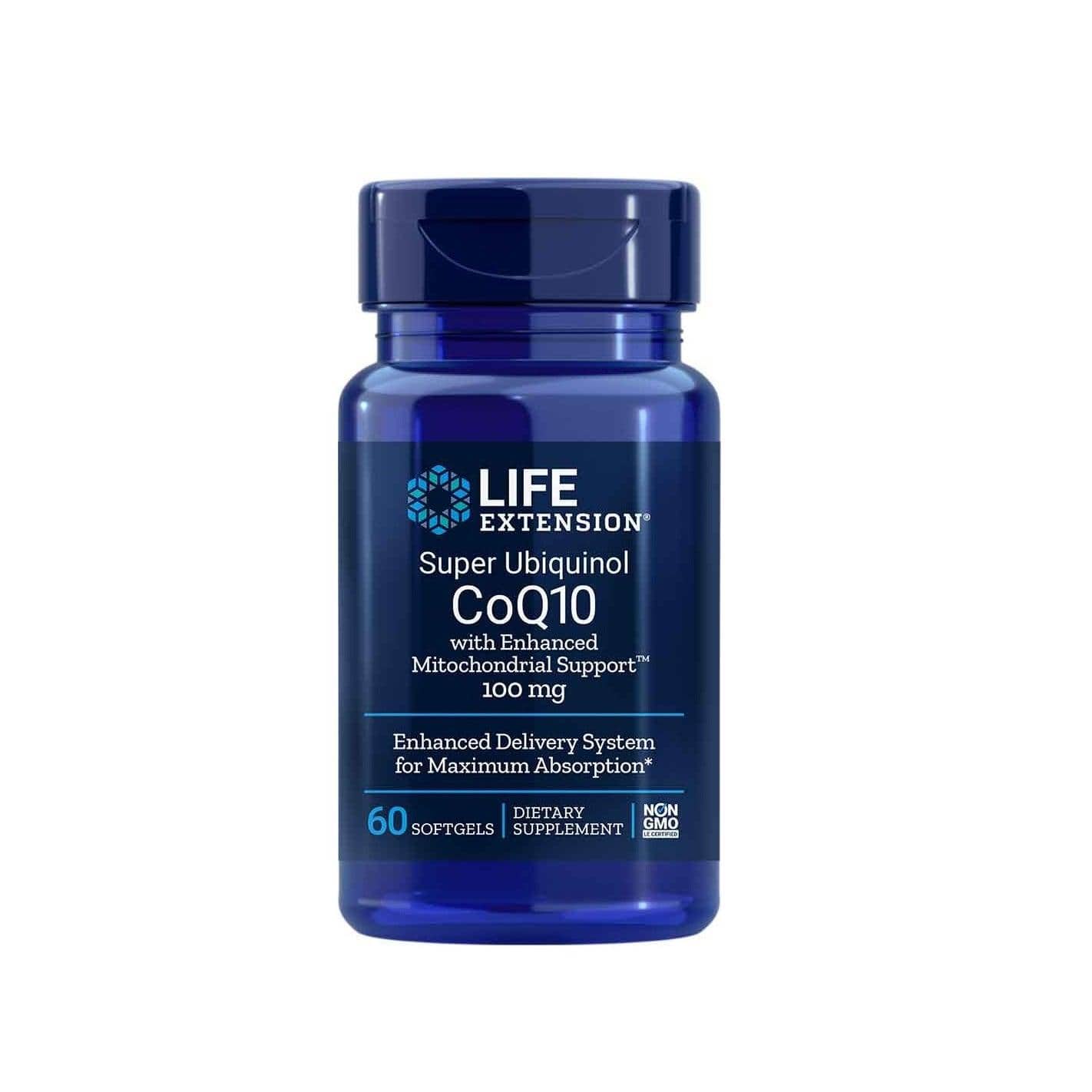 Super Ubiquinol CoQ10 Mitochondrial Support 60 Softgels Life