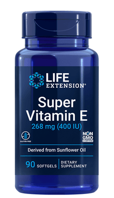 Super Vitamin E, 400 IU (268mg), 90 softgels - Life Extension - welzo