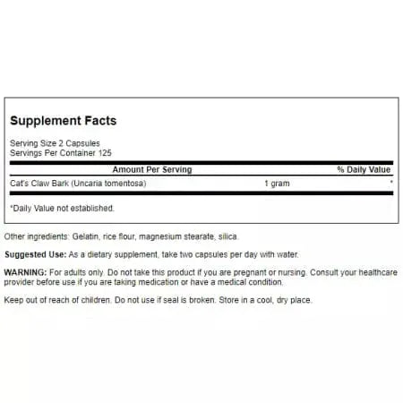 Swanson Full Spectrum Cat's Claw 500mg