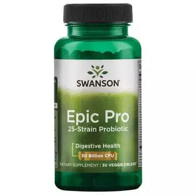 Swanson Epic Pro 25Strain Probiotic 30 Billion CFU Vegetarian DrCapsules