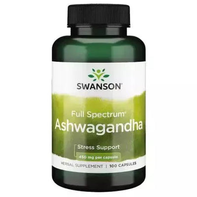 Swanson Full Spectrum Ashwagandha 450mg 100 Capsules