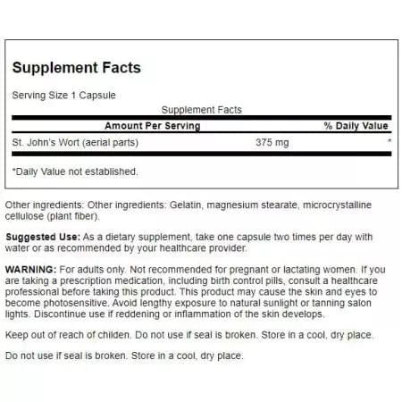 Суонсън Пълен спектър на Сейнт Джон на кант 375mg