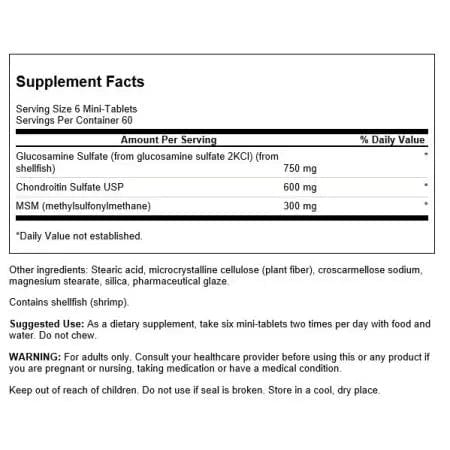 Swanson Glucosamin, Chondroitin & MSM