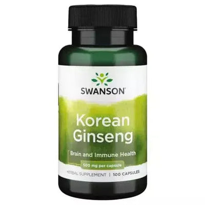 Swanson Korean Ginseng 500mg 100 Capsules