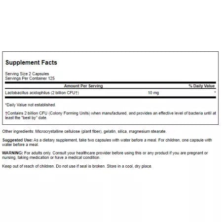 Swanson Lactobacillus acidophilus 1 miliardo di CFU