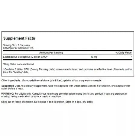 Swanson Lactobacillus acidophilus 1 Milliarde KFU