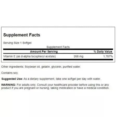 Swanson Natural Vitamin E 400IU (268 mg)