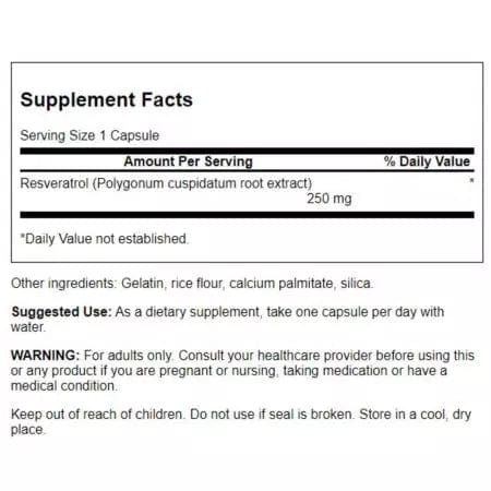 Resvératrol de Swanson - 30 capsules