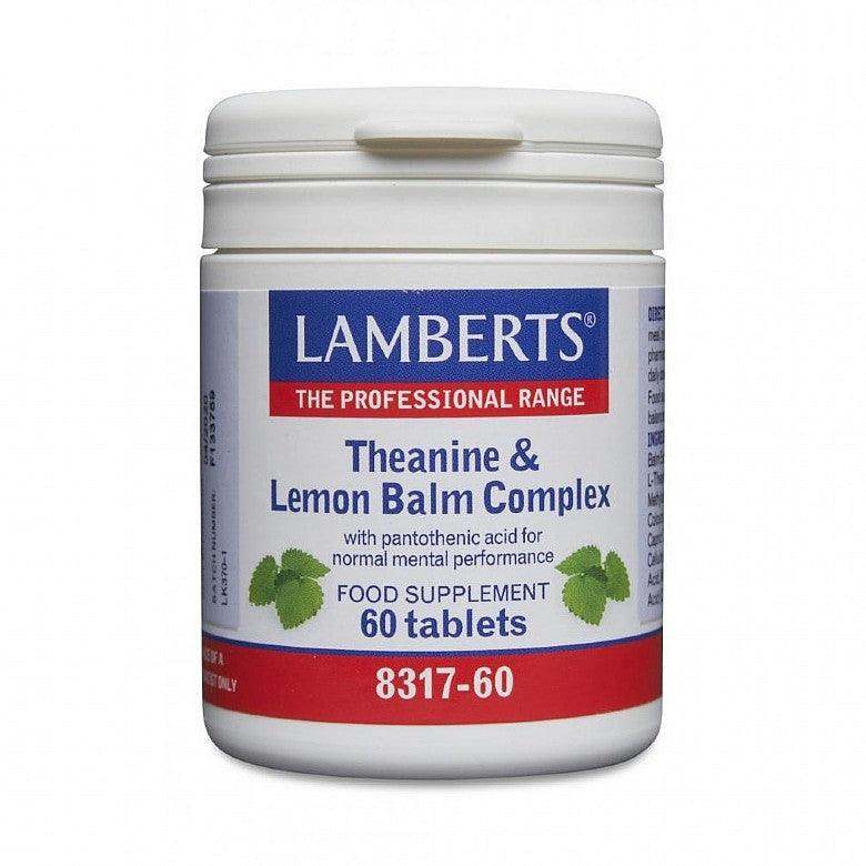 Theanine Lemon Balm Complex 60 Tabs Lamberts Welzo