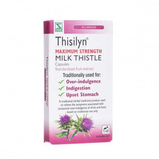 Thisilyn Milk Thistle Capsules are a traditional herbal product which is used to relieve pain from indigestion and an upset stomach due to the eating of food and drink.