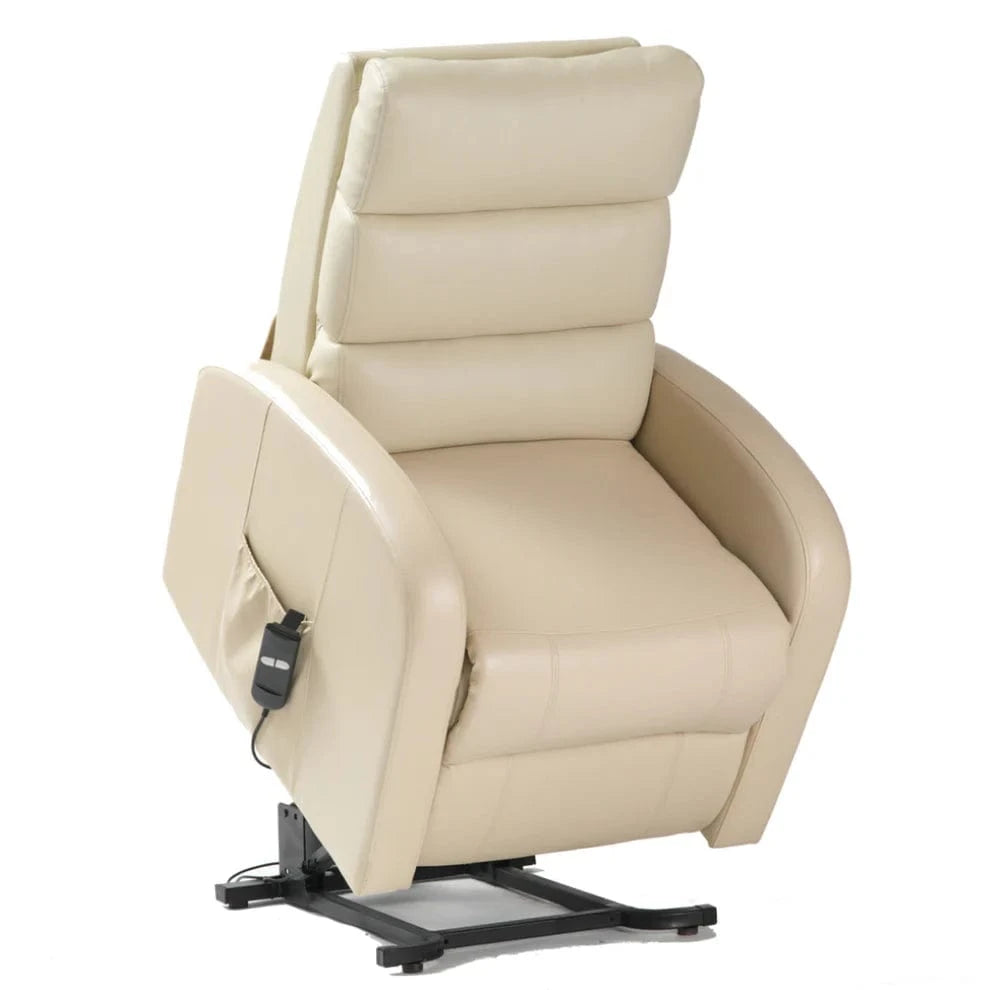 Electric Riser Recliner Chair with Three Tier Backrest – PU Leather Mobility Armchair