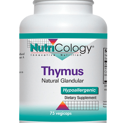 Thymus Natural Glandular, 75 Vegicaps - Nutricology / Allergy Research Group - welzo