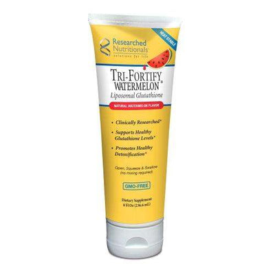 Tri-Fortify Watermelon, Liposomal Glutathione & Vitamin C, 8 fl oz - Researched Nutritionals - welzo