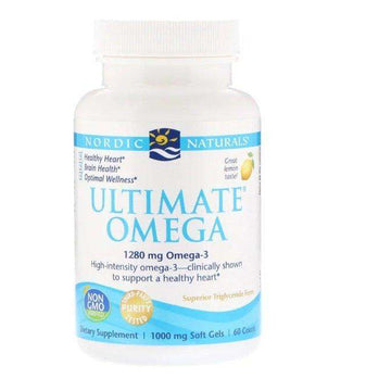 Ultimate Omega (Lemon) 120 Soft Gels - Nordic Naturals - welzo