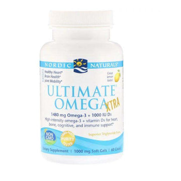 Ultimate Omega Xtra (Lemon) 60 Soft Gels - Nordic Naturals - welzo