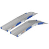 Ultraliwa składana rampa kanału - przenośne aluminiowe rampy dla wózków inwalidzkich i skuterów mobilnych (110 cm - 200 cm)