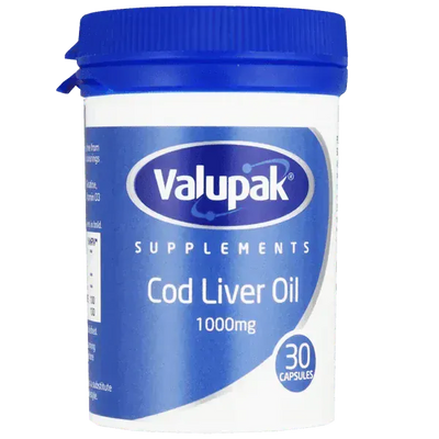 Valupak Cod Liver Oil Capsules - welzo