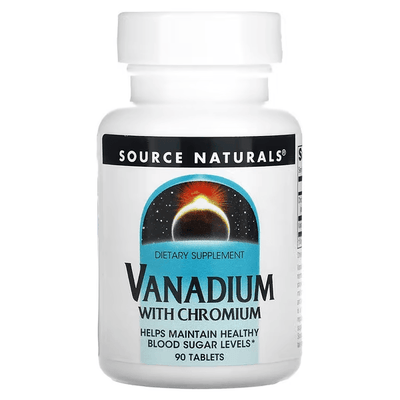 Vanadium with Chromium - 90 Tablets - Source Naturals - welzo