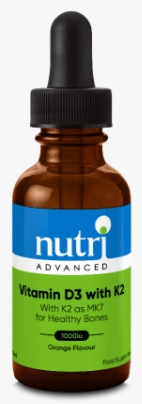 Vitamin D3 with K2 (30ml) - Nutri Advanced - welzo