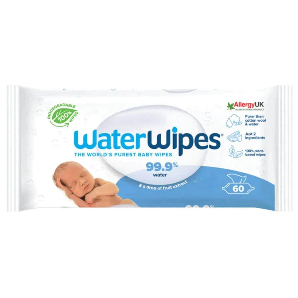 WaterWipes Sensitive Skin Baby Wipes Pack of 60 - welzo