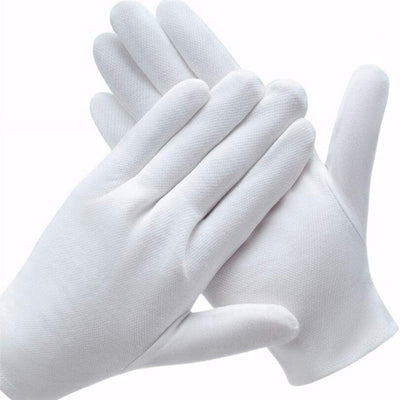Hatton White Cotton Inner Gloves- Large - Pack Of 12