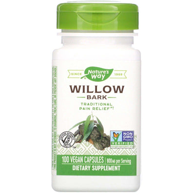 Willow Bark - 100 Capsules - Nature's Way - welzo
