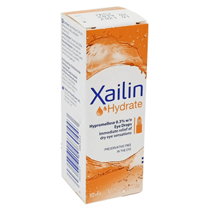 Xailin Hydrate Preservative Free Eye Drops 10ml - welzo