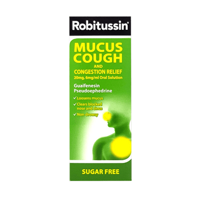 Robitussin Mucus Cough With Congestion Relief 100ml - welzo