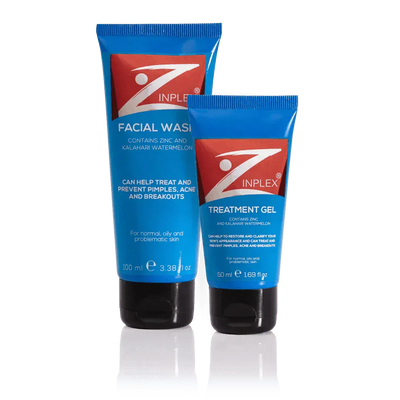 Zinplex Facial Wash & Treatment Gel Combo - welzo