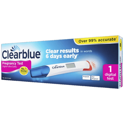 Clearblue Digital Ultra Early Pregnancy Test Pack of 1 - welzo