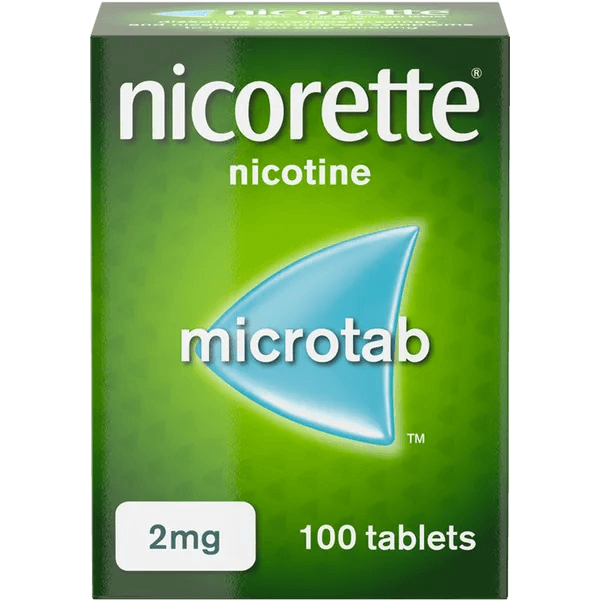 Nicorette Microtab 2mg Nicotine 100 Sublingual Tablets (Stop Smoking Aid) - welzo