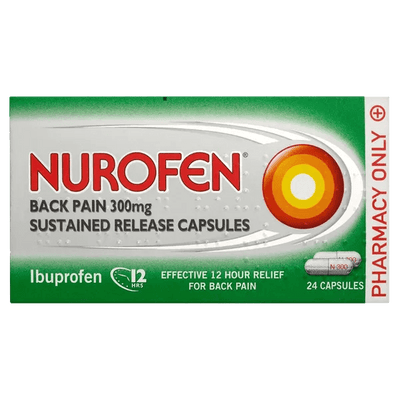 Nurofen Back Pain 300mg Capsules Pack of 24 - welzo