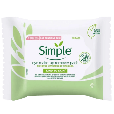 Simple Kind to Eyes Eye Make up Remover Pads Pack of 30 - welzo