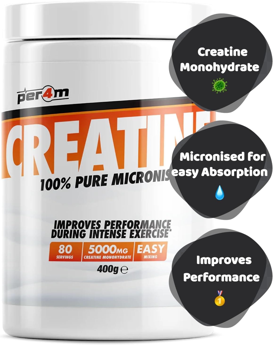 Creatine monohydrate supplement for healthy ageing and physical performance