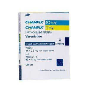 Champix 1.0mg and 0.5mg tablets