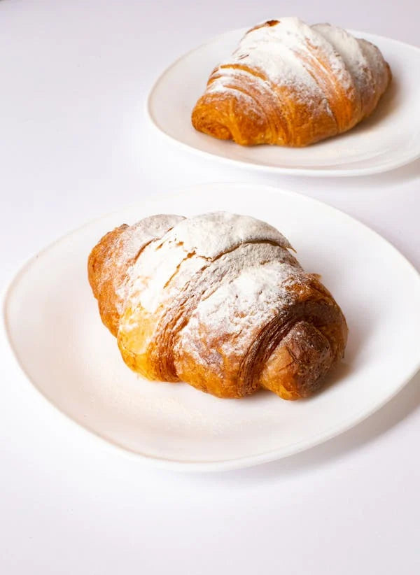 Croissants are  flaky, buttery delights eaten mostly for breakfast