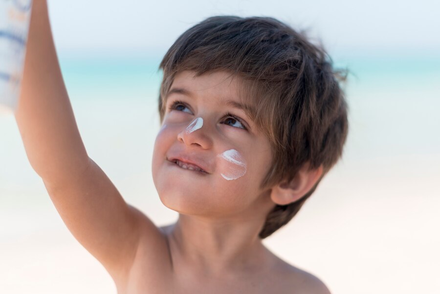 Children's sensitive skin requires more protection from the sun's harmful ultraviolet (UV) rays. 