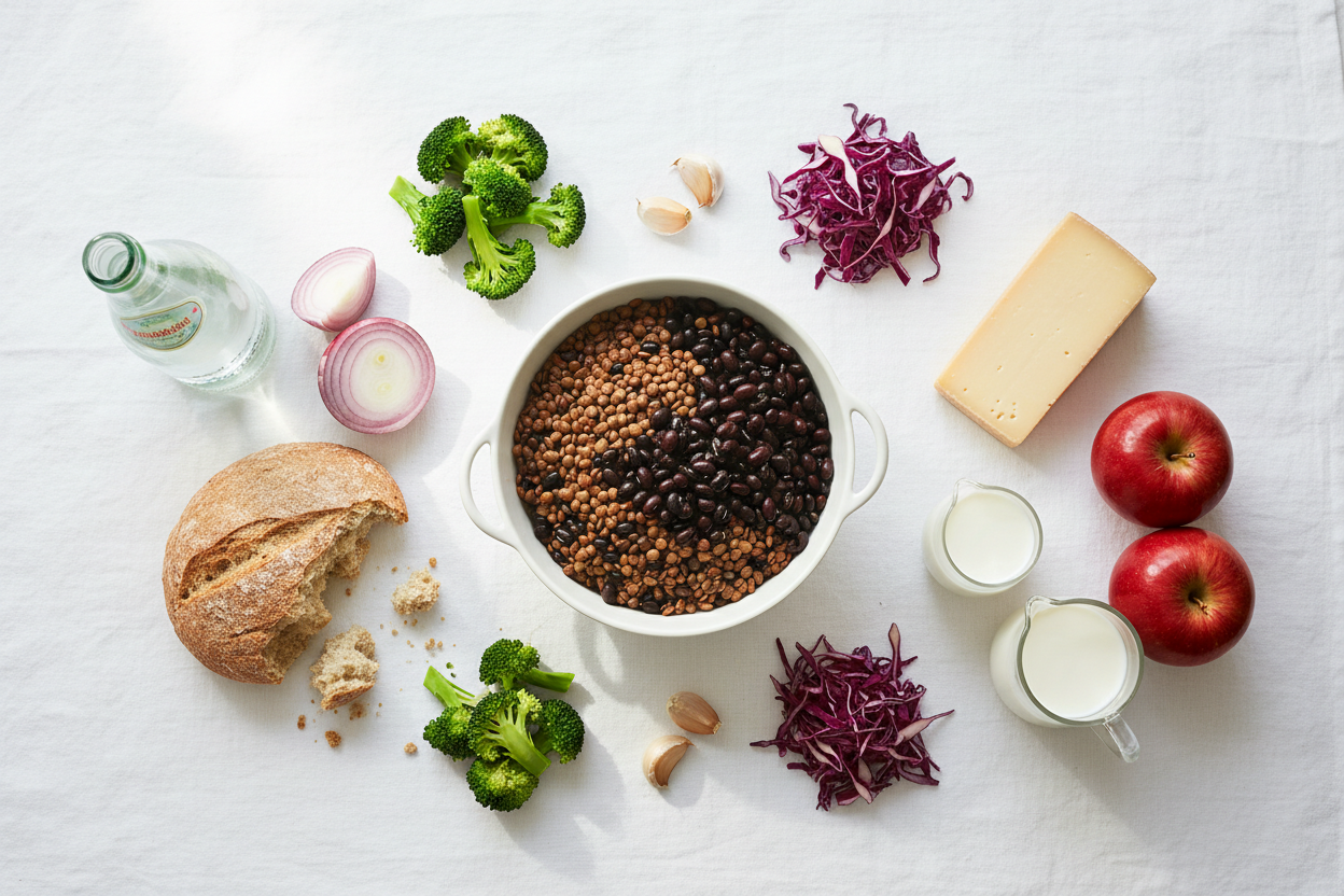 Foods that commonly cause bloating and healthier alternatives for digestive health