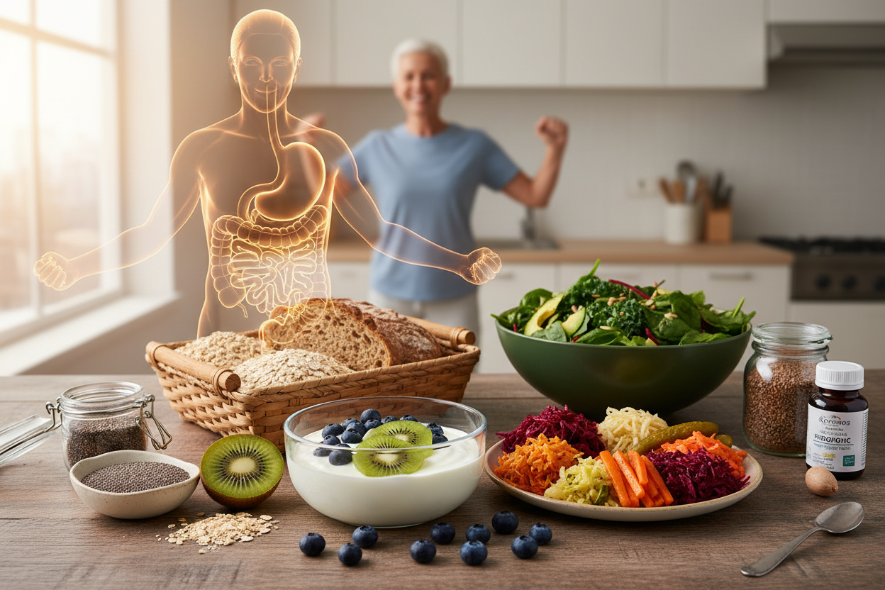 Supporting gut health and the microbiome after age 50