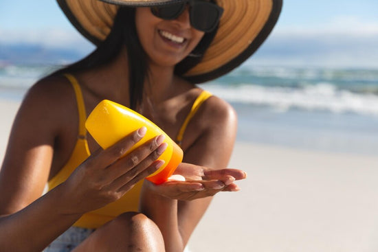 The use of sunscreen reduces the risk of skin cancer and premature ageing